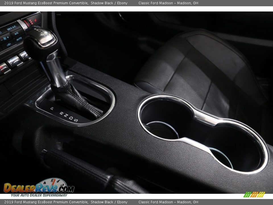 2019 Ford Mustang EcoBoost Premium Convertible Shadow Black / Ebony Photo #23