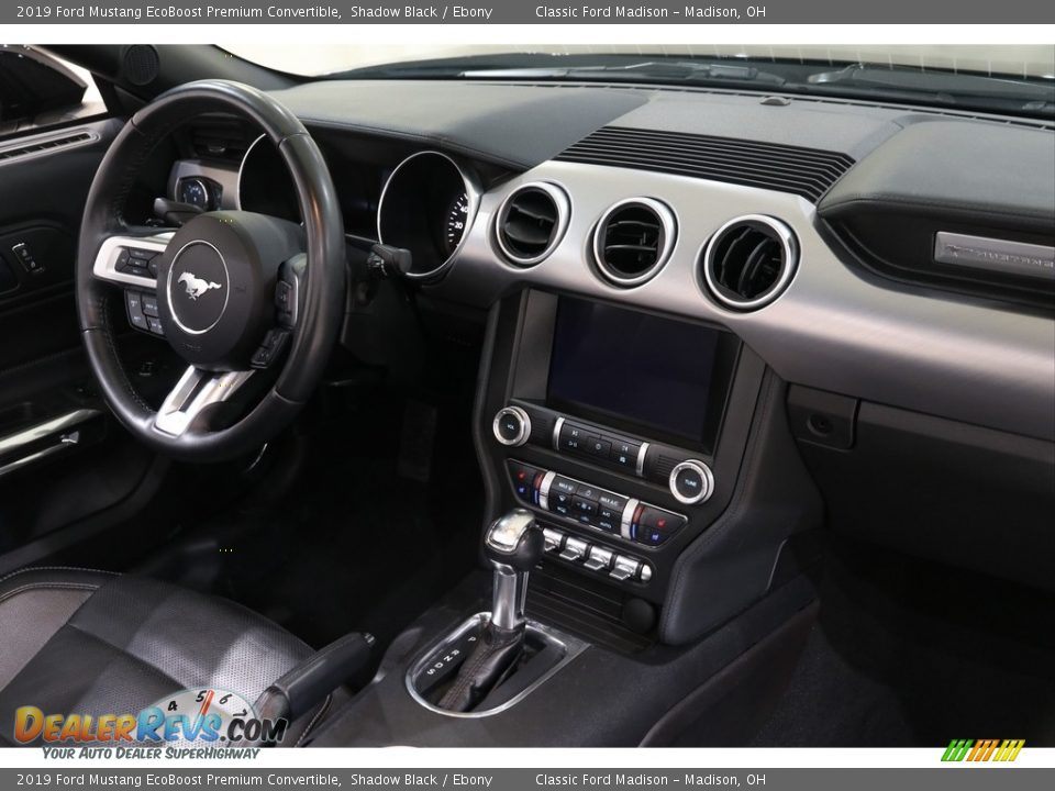 2019 Ford Mustang EcoBoost Premium Convertible Shadow Black / Ebony Photo #24