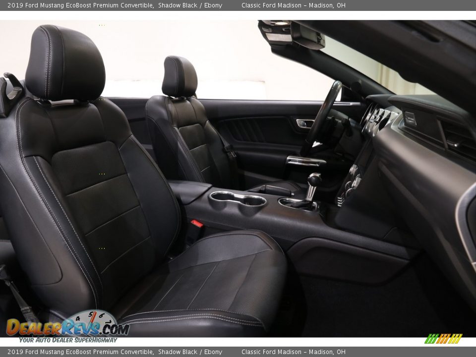 2019 Ford Mustang EcoBoost Premium Convertible Shadow Black / Ebony Photo #25
