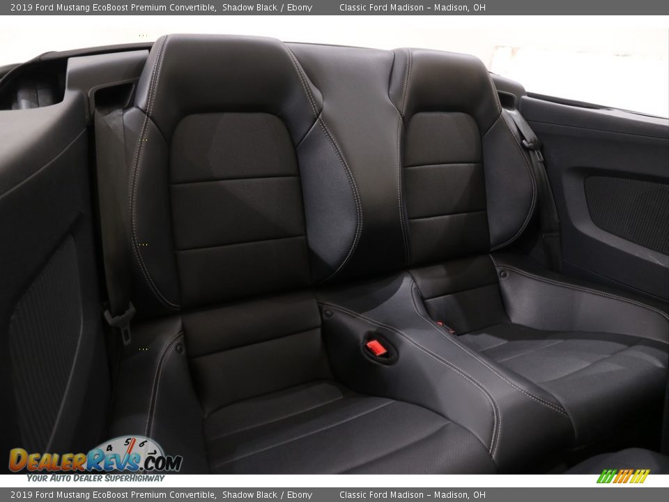 2019 Ford Mustang EcoBoost Premium Convertible Shadow Black / Ebony Photo #26