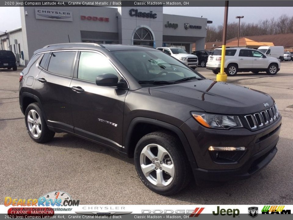 2020 Jeep Compass Latitude 4x4 Granite Crystal Metallic / Black Photo #1