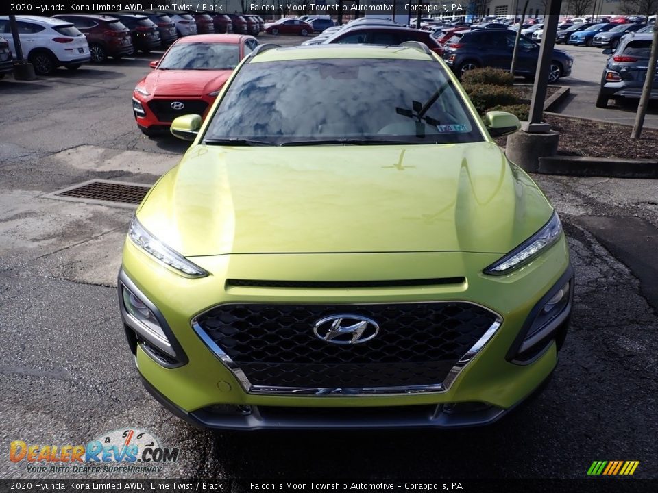 2020 Hyundai Kona Limited AWD Lime Twist / Black Photo #4