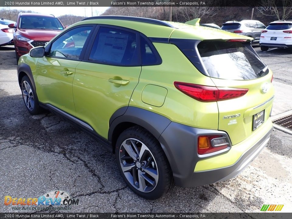 2020 Hyundai Kona Limited AWD Lime Twist / Black Photo #6
