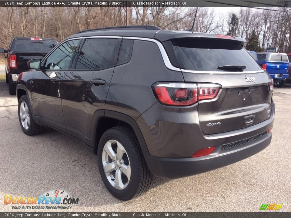 2020 Jeep Compass Latitude 4x4 Granite Crystal Metallic / Black Photo #7