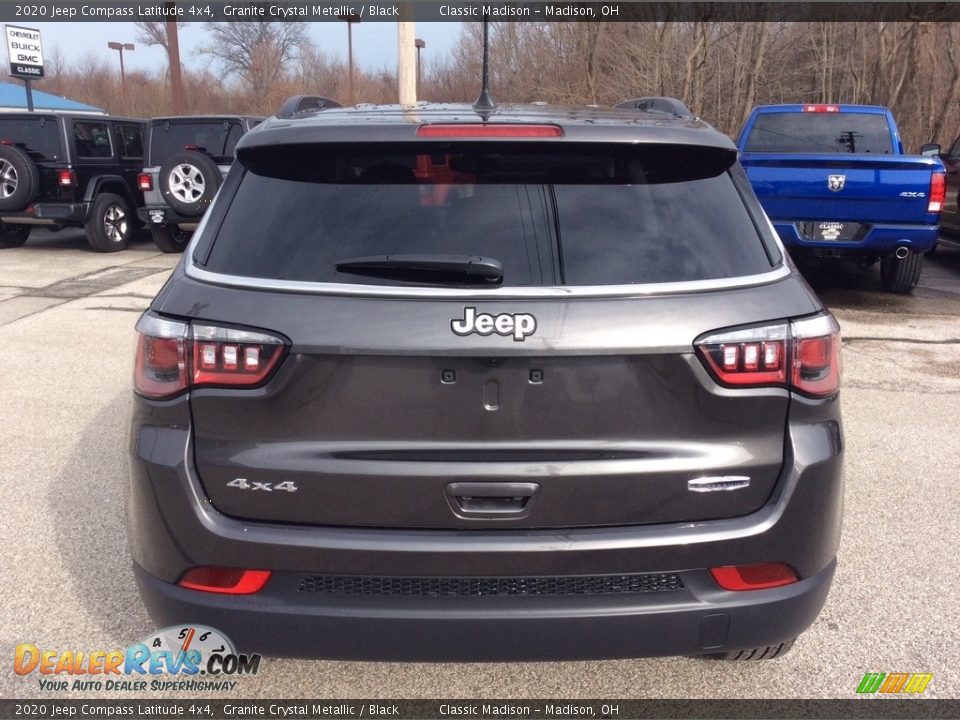 2020 Jeep Compass Latitude 4x4 Granite Crystal Metallic / Black Photo #8