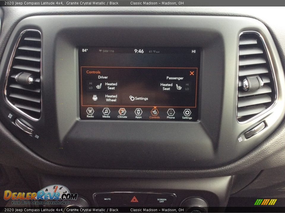 2020 Jeep Compass Latitude 4x4 Granite Crystal Metallic / Black Photo #14