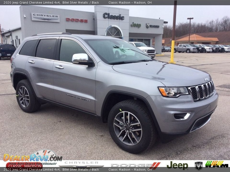 2020 Jeep Grand Cherokee Limited 4x4 Billet Silver Metallic / Black Photo #1