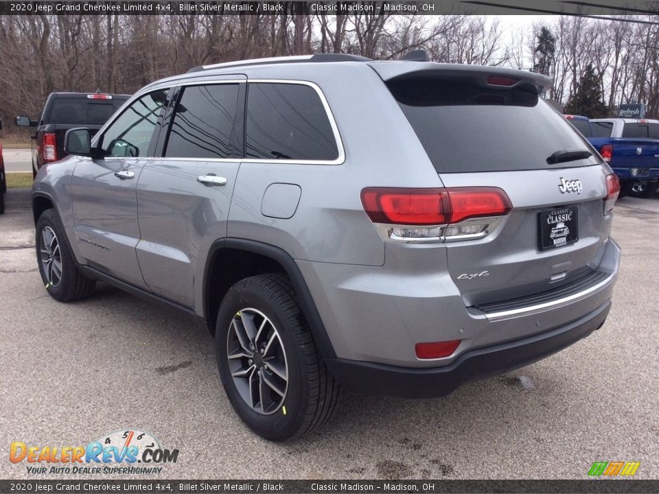 2020 Jeep Grand Cherokee Limited 4x4 Billet Silver Metallic / Black Photo #7