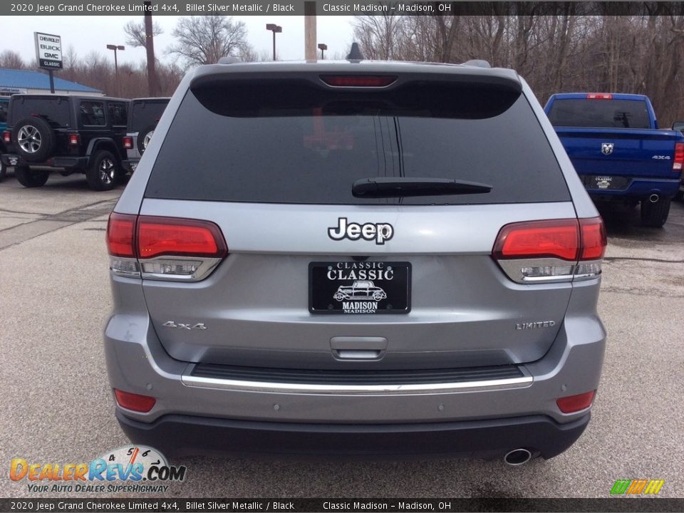 2020 Jeep Grand Cherokee Limited 4x4 Billet Silver Metallic / Black Photo #8