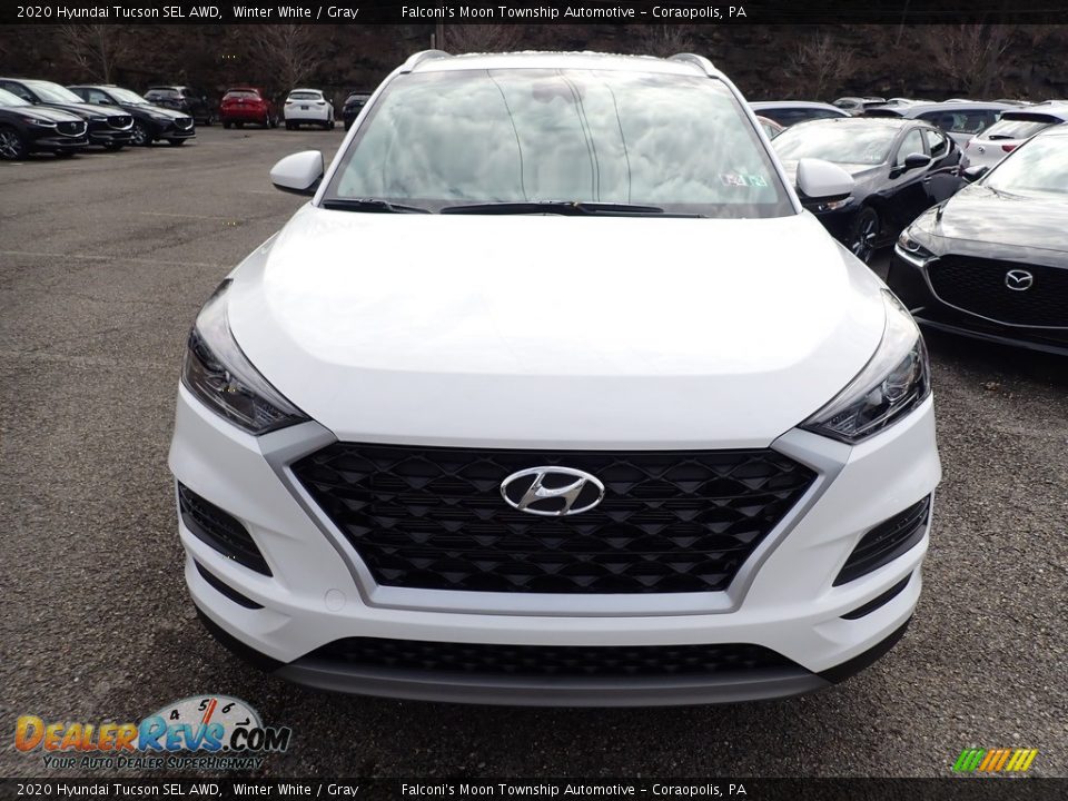 2020 Hyundai Tucson SEL AWD Winter White / Gray Photo #4