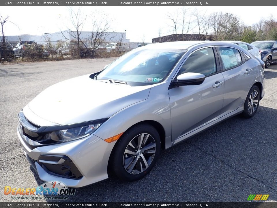 2020 Honda Civic LX Hatchback Lunar Silver Metallic / Black Photo #1