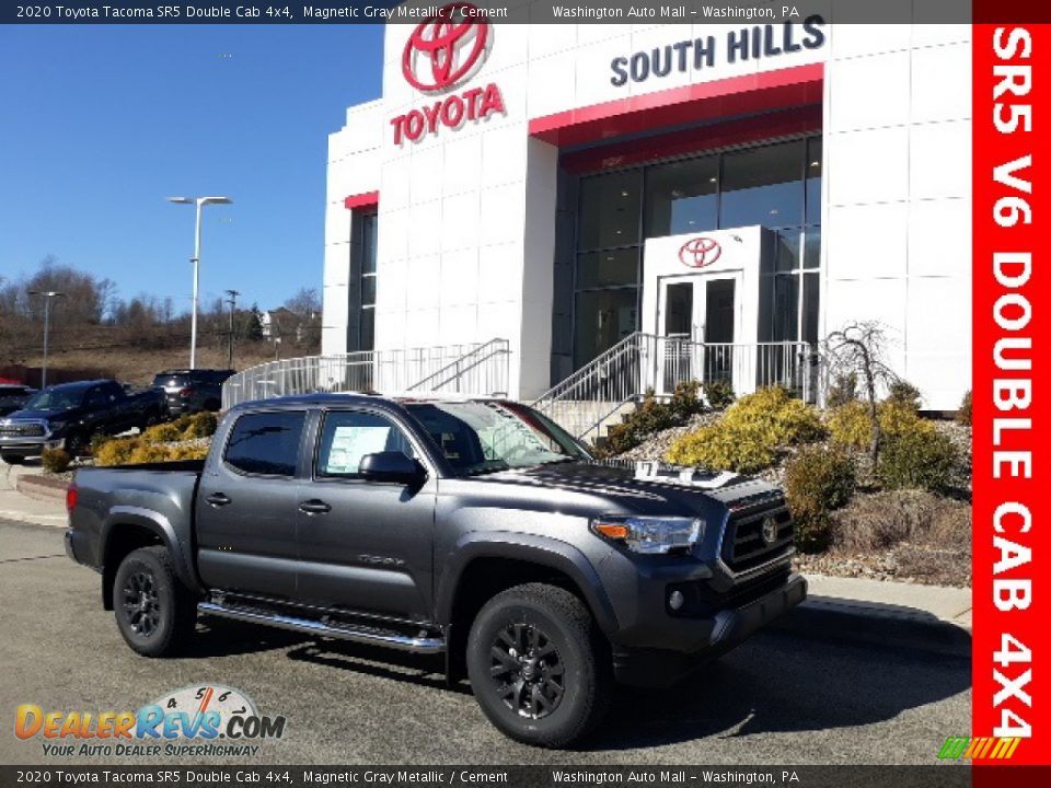 2020 Toyota Tacoma SR5 Double Cab 4x4 Magnetic Gray Metallic / Cement Photo #1
