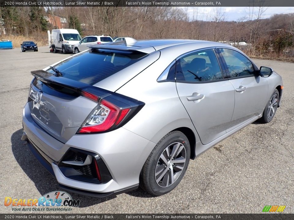 2020 Honda Civic LX Hatchback Lunar Silver Metallic / Black Photo #4