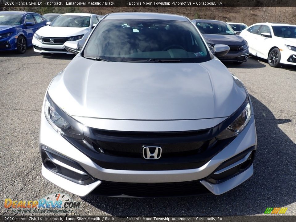 2020 Honda Civic LX Hatchback Lunar Silver Metallic / Black Photo #6