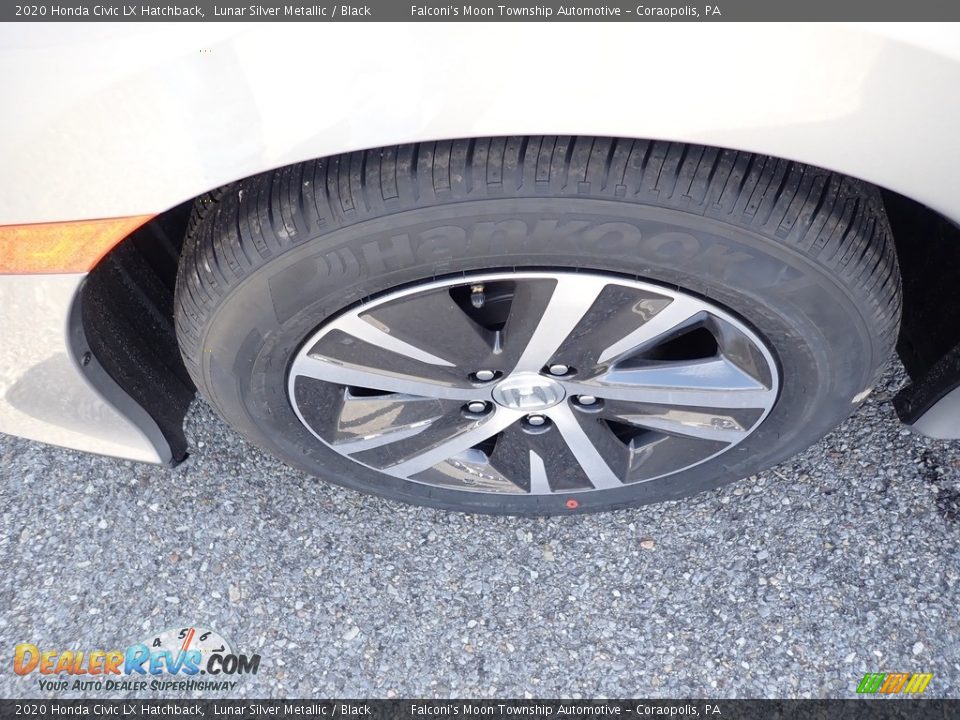 2020 Honda Civic LX Hatchback Lunar Silver Metallic / Black Photo #7