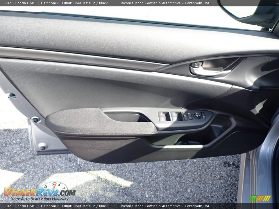 2020 Honda Civic LX Hatchback Lunar Silver Metallic / Black Photo #8