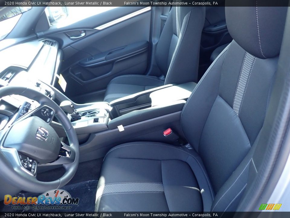 2020 Honda Civic LX Hatchback Lunar Silver Metallic / Black Photo #9