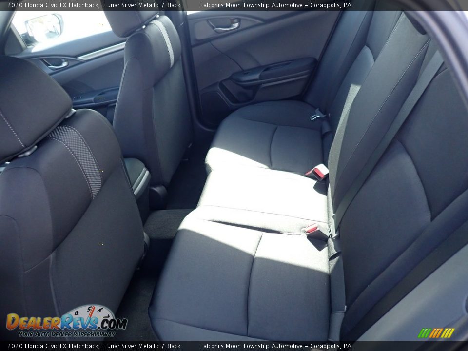 2020 Honda Civic LX Hatchback Lunar Silver Metallic / Black Photo #10