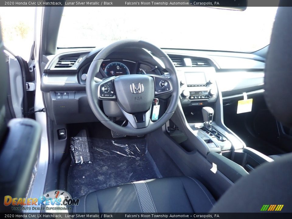 2020 Honda Civic LX Hatchback Lunar Silver Metallic / Black Photo #11