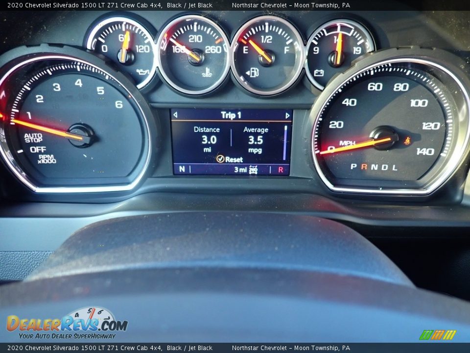 2020 Chevrolet Silverado 1500 LT Z71 Crew Cab 4x4 Black / Jet Black Photo #20