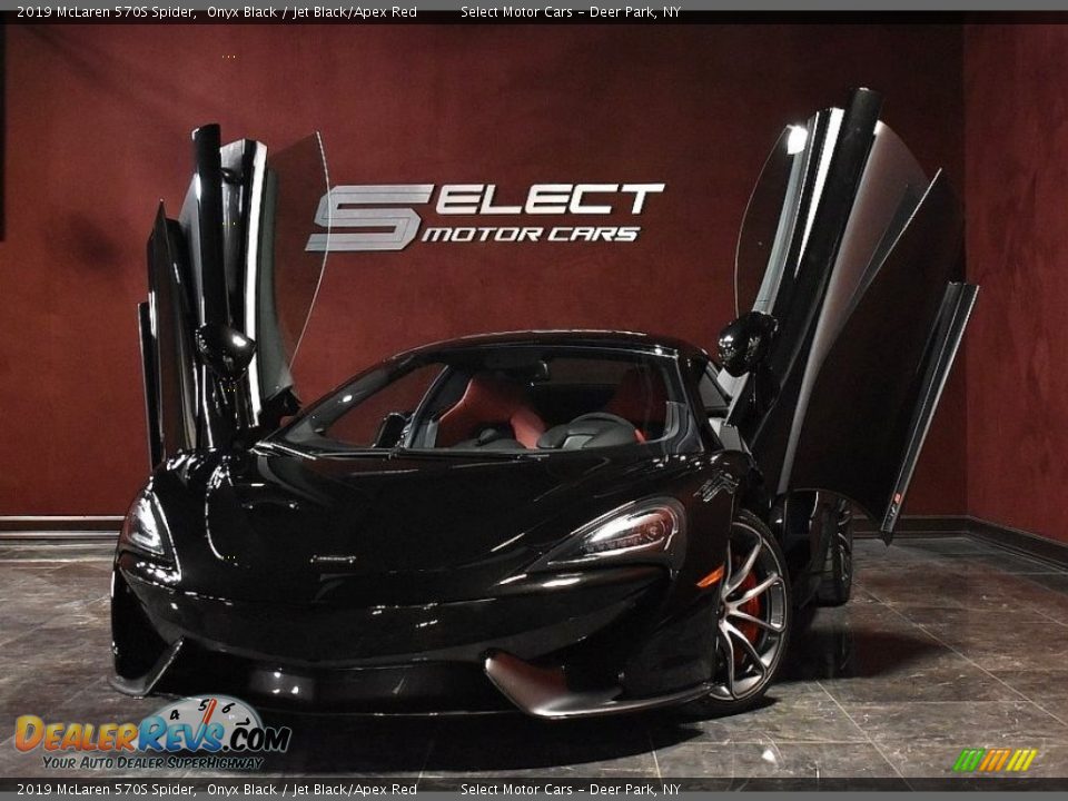 2019 McLaren 570S Spider Onyx Black / Jet Black/Apex Red Photo #1