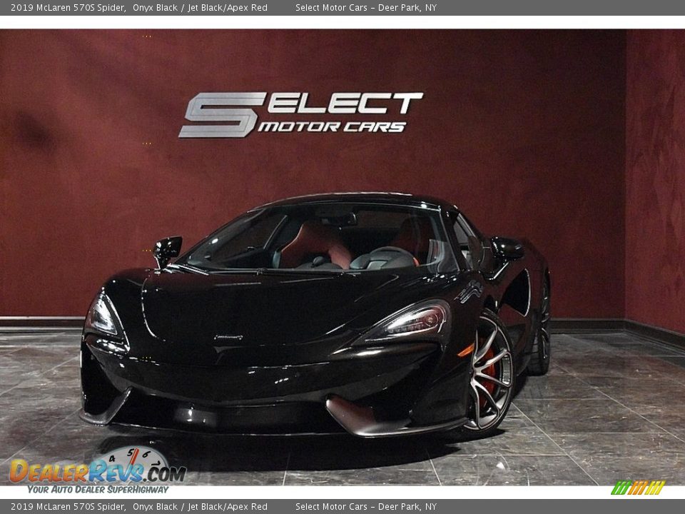 2019 McLaren 570S Spider Onyx Black / Jet Black/Apex Red Photo #2