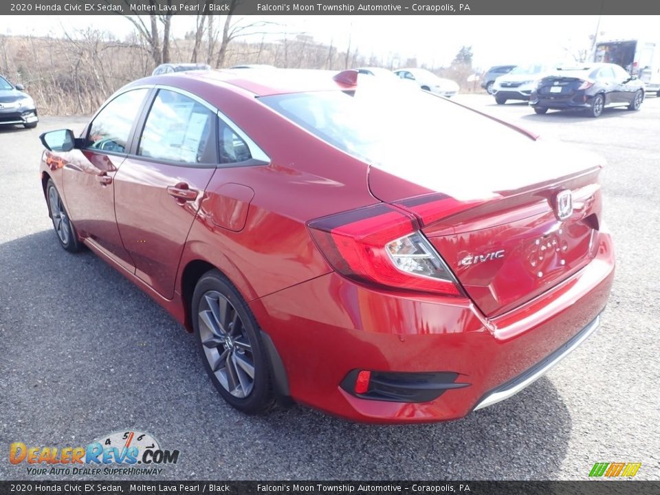 2020 Honda Civic EX Sedan Molten Lava Pearl / Black Photo #2