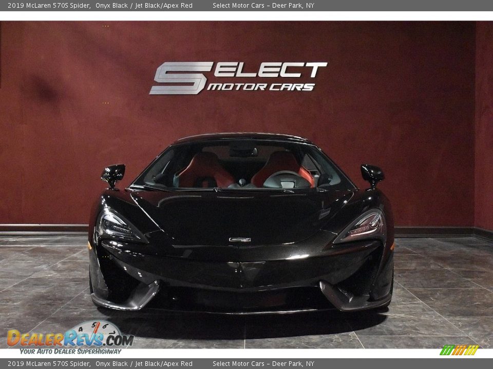 2019 McLaren 570S Spider Onyx Black / Jet Black/Apex Red Photo #3