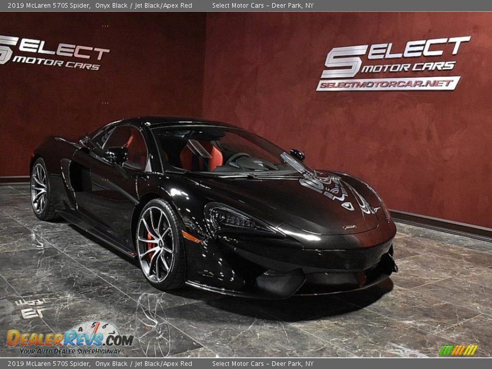 2019 McLaren 570S Spider Onyx Black / Jet Black/Apex Red Photo #4