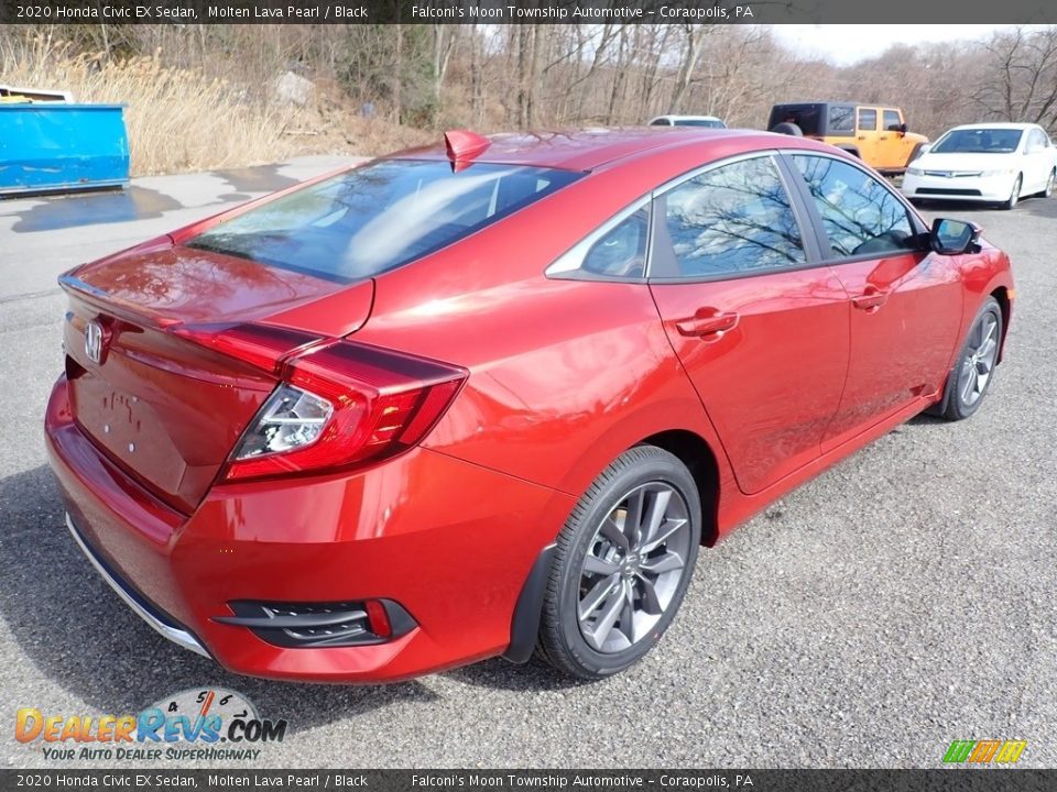 2020 Honda Civic EX Sedan Molten Lava Pearl / Black Photo #4