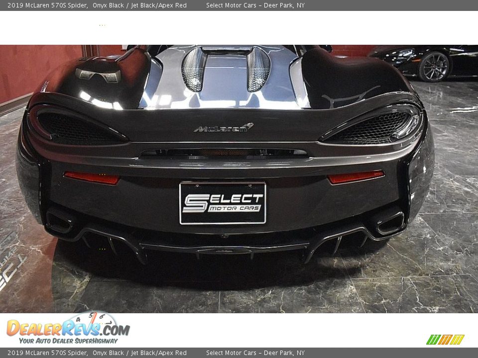 2019 McLaren 570S Spider Onyx Black / Jet Black/Apex Red Photo #8