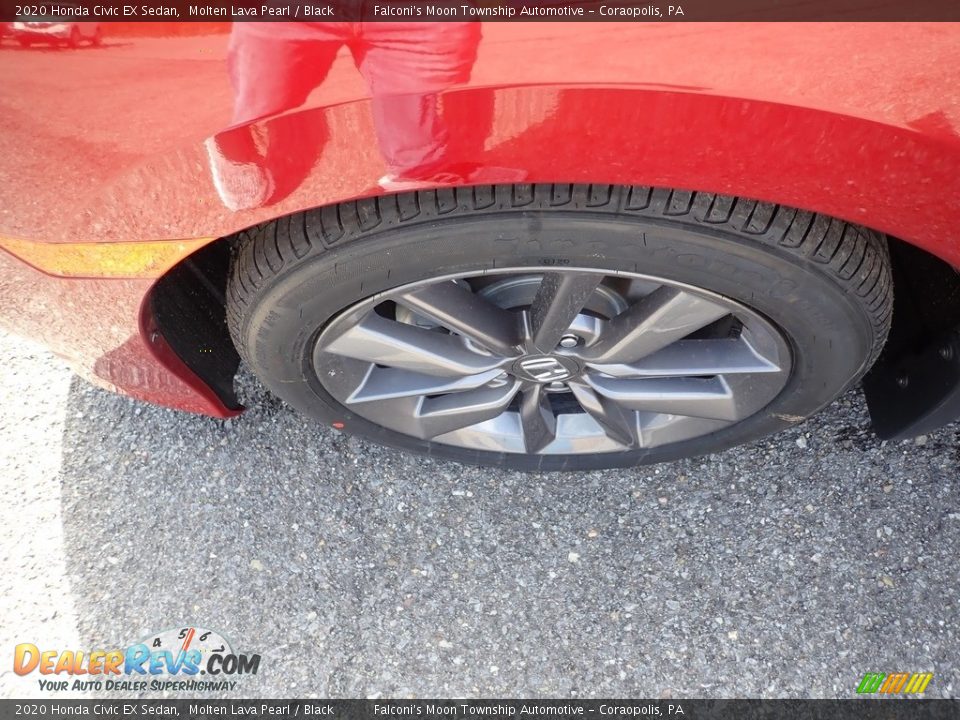 2020 Honda Civic EX Sedan Molten Lava Pearl / Black Photo #7