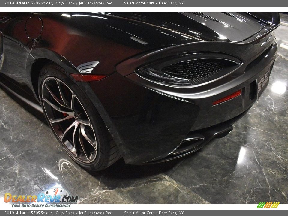 2019 McLaren 570S Spider Onyx Black / Jet Black/Apex Red Photo #9