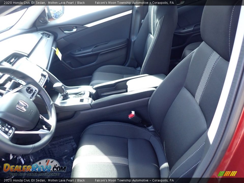 2020 Honda Civic EX Sedan Molten Lava Pearl / Black Photo #8