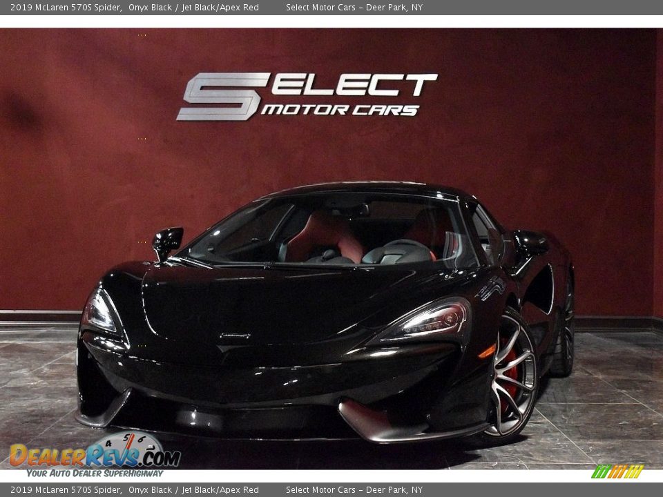 2019 McLaren 570S Spider Onyx Black / Jet Black/Apex Red Photo #12
