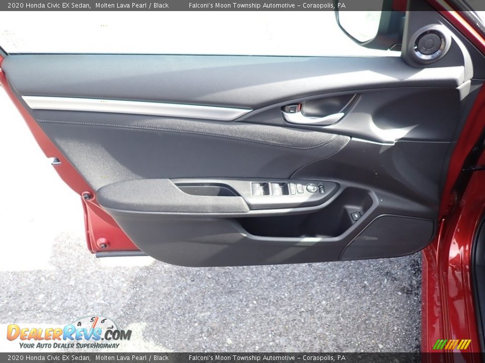2020 Honda Civic EX Sedan Molten Lava Pearl / Black Photo #11