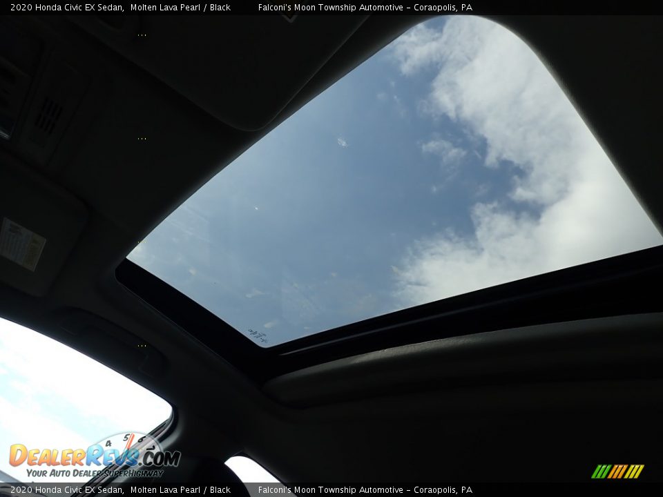 2020 Honda Civic EX Sedan Molten Lava Pearl / Black Photo #13