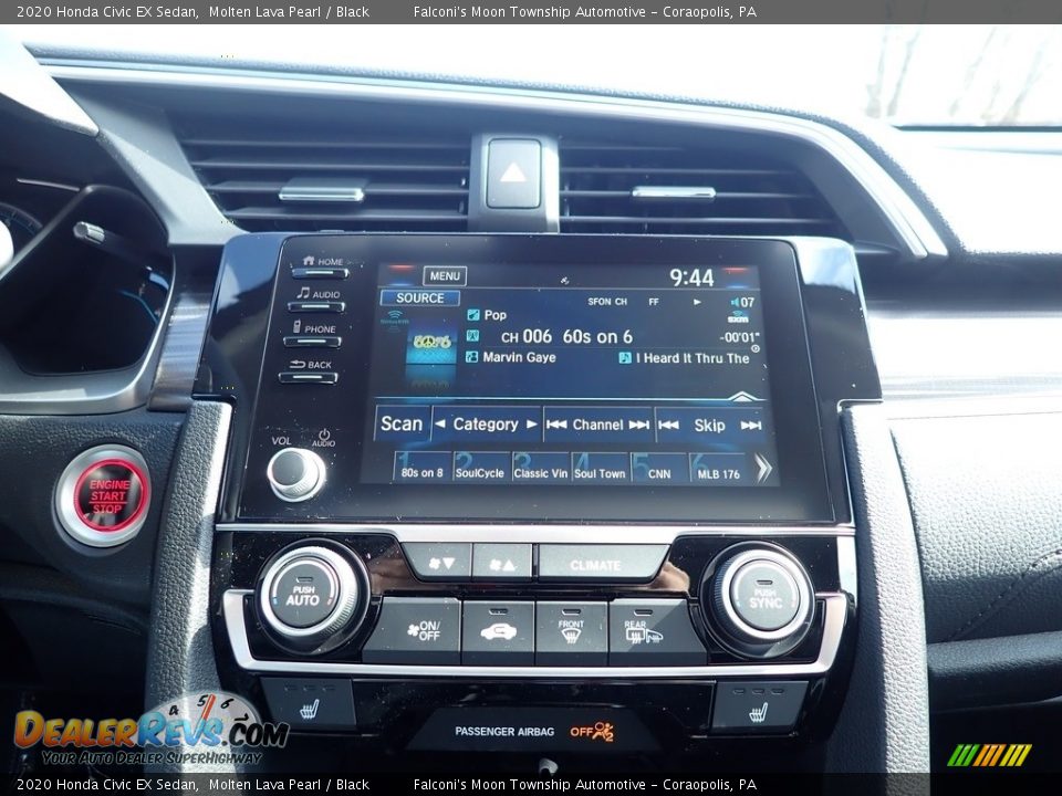 2020 Honda Civic EX Sedan Molten Lava Pearl / Black Photo #14