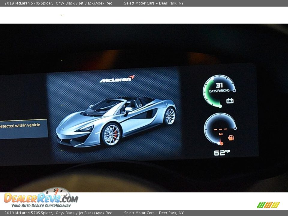 2019 McLaren 570S Spider Onyx Black / Jet Black/Apex Red Photo #24
