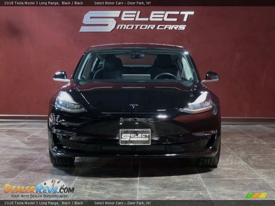 2018 Tesla Model 3 Long Range Black / Black Photo #2