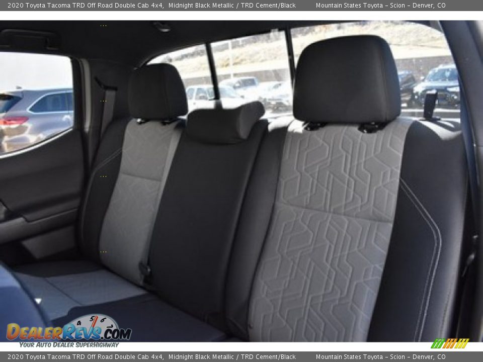 2020 Toyota Tacoma TRD Off Road Double Cab 4x4 Midnight Black Metallic / TRD Cement/Black Photo #9