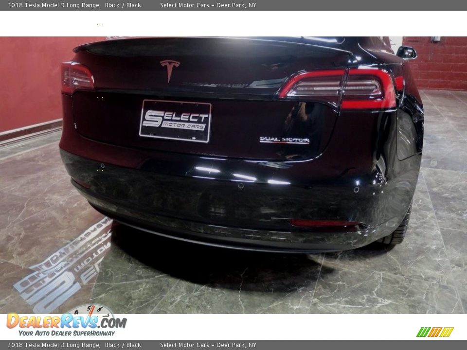 2018 Tesla Model 3 Long Range Black / Black Photo #8