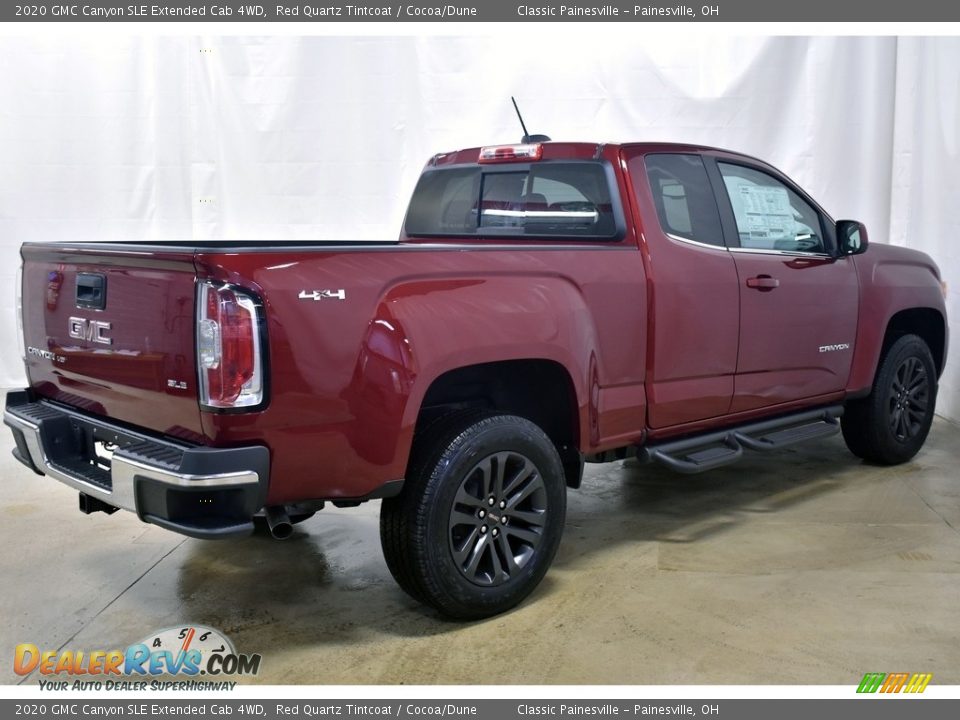2020 GMC Canyon SLE Extended Cab 4WD Red Quartz Tintcoat / Cocoa/Dune Photo #2