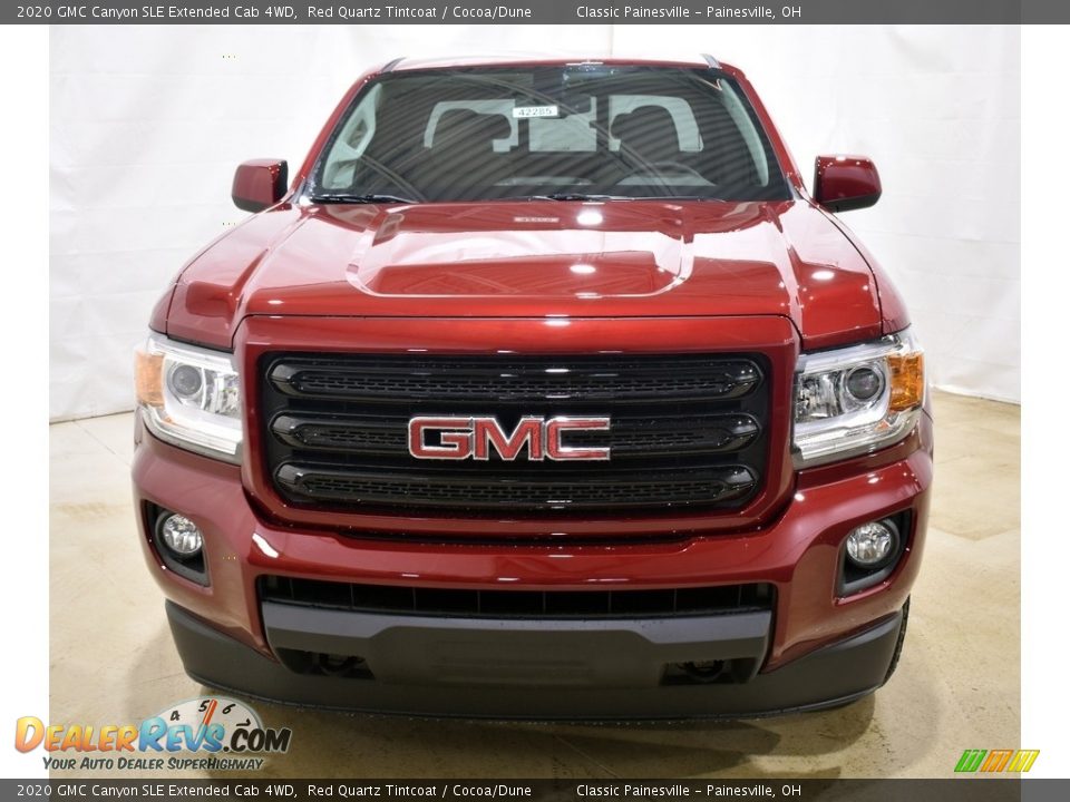 2020 GMC Canyon SLE Extended Cab 4WD Red Quartz Tintcoat / Cocoa/Dune Photo #4