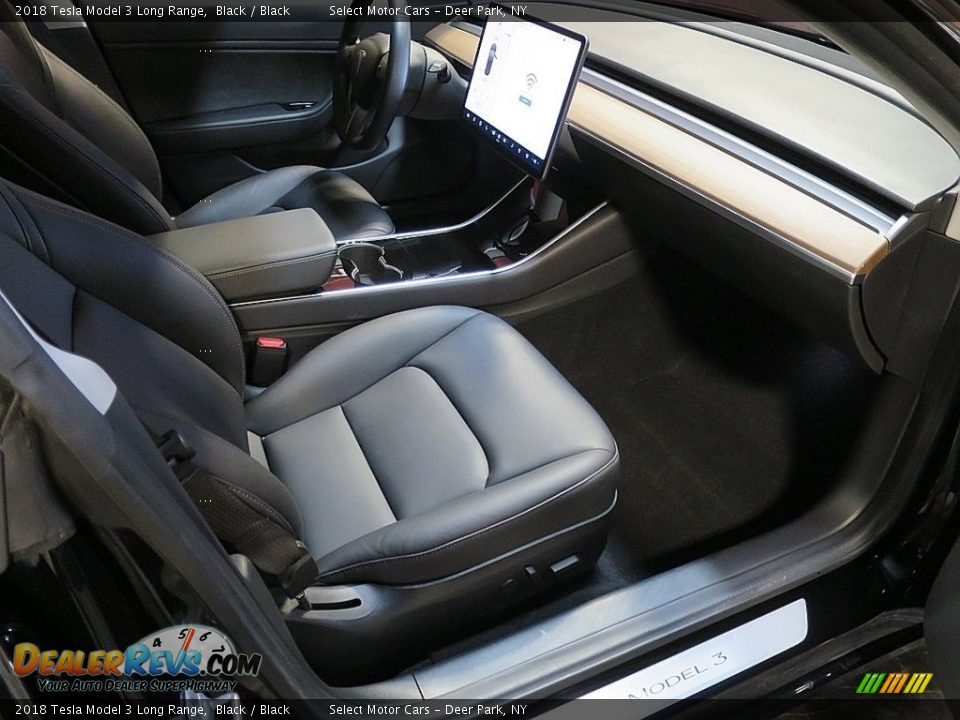 2018 Tesla Model 3 Long Range Black / Black Photo #15