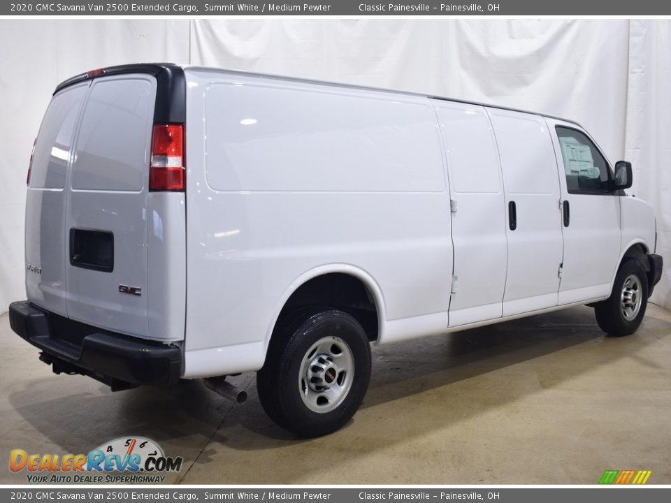 2020 GMC Savana Van 2500 Extended Cargo Summit White / Medium Pewter Photo #2