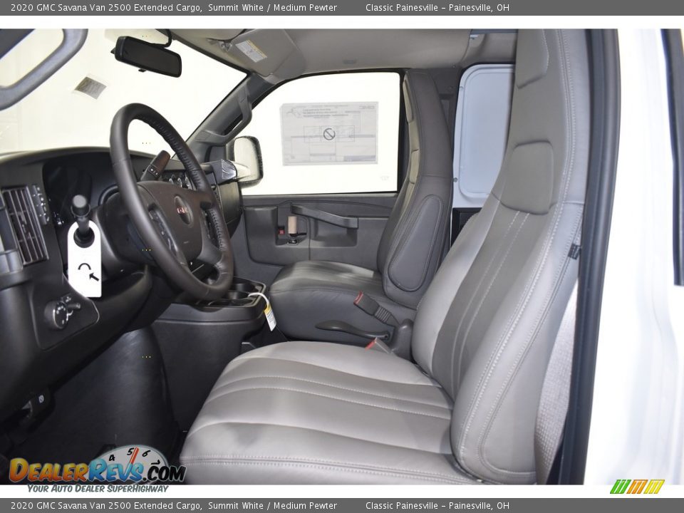 2020 GMC Savana Van 2500 Extended Cargo Summit White / Medium Pewter Photo #6