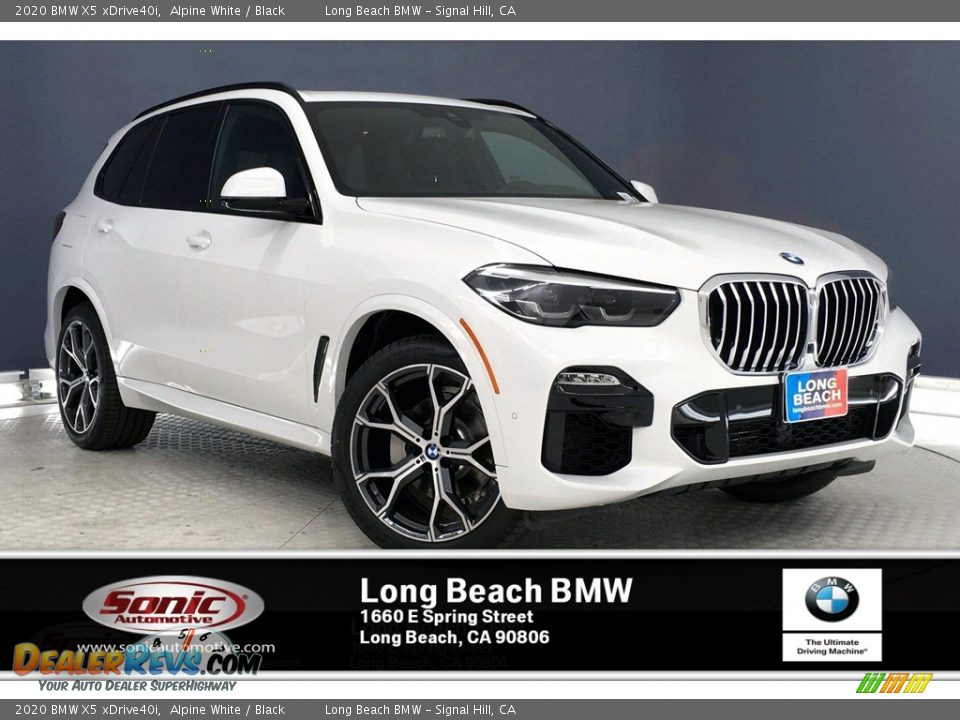 2020 BMW X5 xDrive40i Alpine White / Black Photo #1