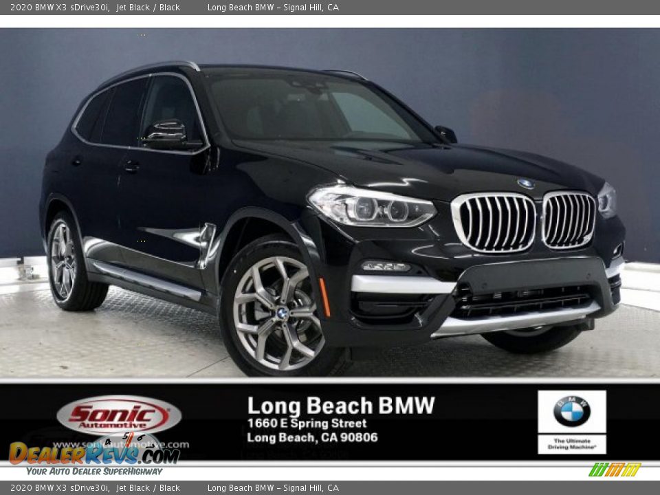 2020 BMW X3 sDrive30i Jet Black / Black Photo #1