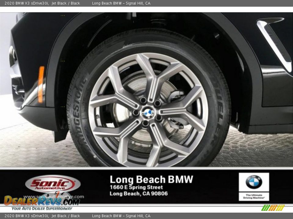 2020 BMW X3 sDrive30i Jet Black / Black Photo #9